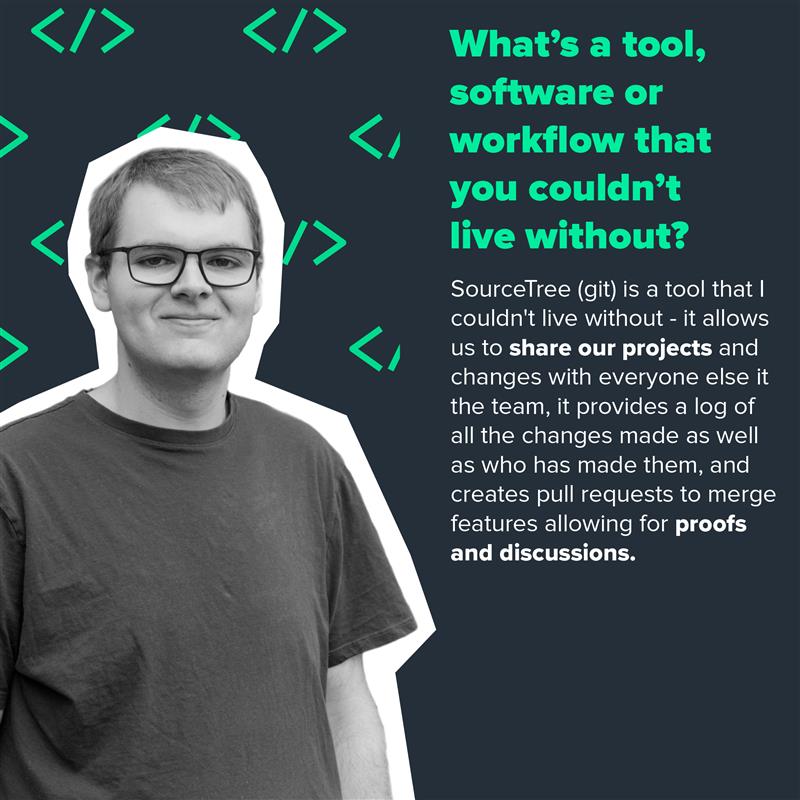 eonmedia's tweet image. Adam, the man of few words. Adam is one of our Developers and we asked him about his favourite workflow tools and websites that he admires!

#Website #WebDev #WebsiteDevelopment #Developer