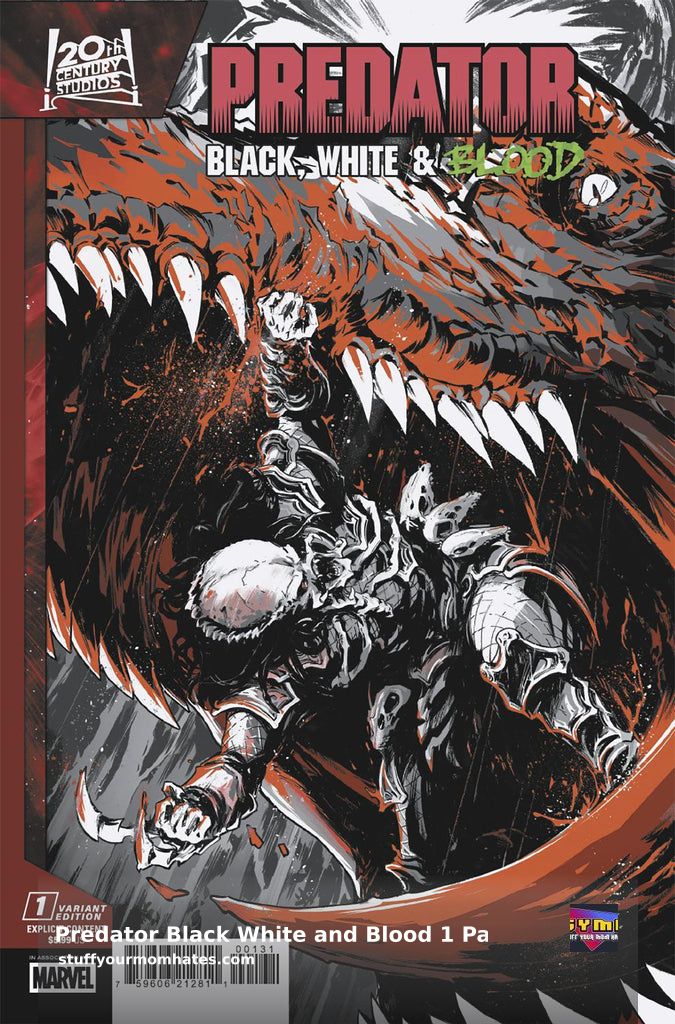 SYMHRich's tweet image. Unleash the hunt with the all-new &quot;Predator: Black, White &amp;amp; Blood #1&quot;! A young Predator&apos;s journey in the wilds of Australia leads to unexpected turns! Dive into this thrilling anthology by top creators. Available now for $5.99 from Marvel Comics! stuffyourmomhates.com #Predator…