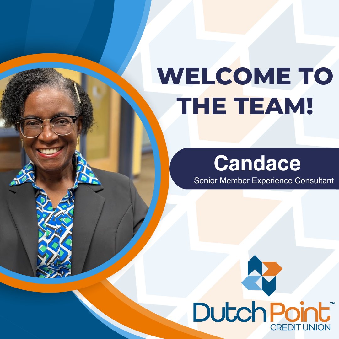 DutchPointCU's tweet image. 💙🧡 New faces at the Point!
Join us in welcoming Chris and Candace!
We’re excited to have them both on the Dutch Point team — bringing experience, heart, and a member-first mindset to every point of service. 😊

#TeamDutchPoint #DutchPointCU #MakeEveryPointCount