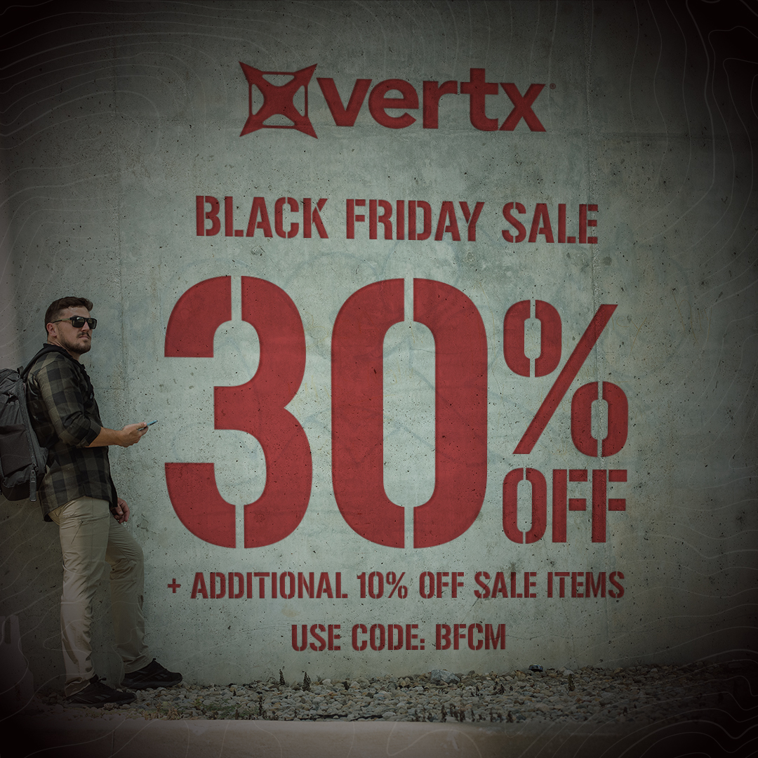 Don't miss out on 30% OFF Sitewide and an EXTRA 10% OFF Sale Items and Everyday Low Price.

From apparel to packs and accessories, now’s the time to gear up for the season. Use code BFCM at checkout to save big today!*

Shop now at ow.ly/vKRz50XypMc

#Vertx #BlackFridaySale