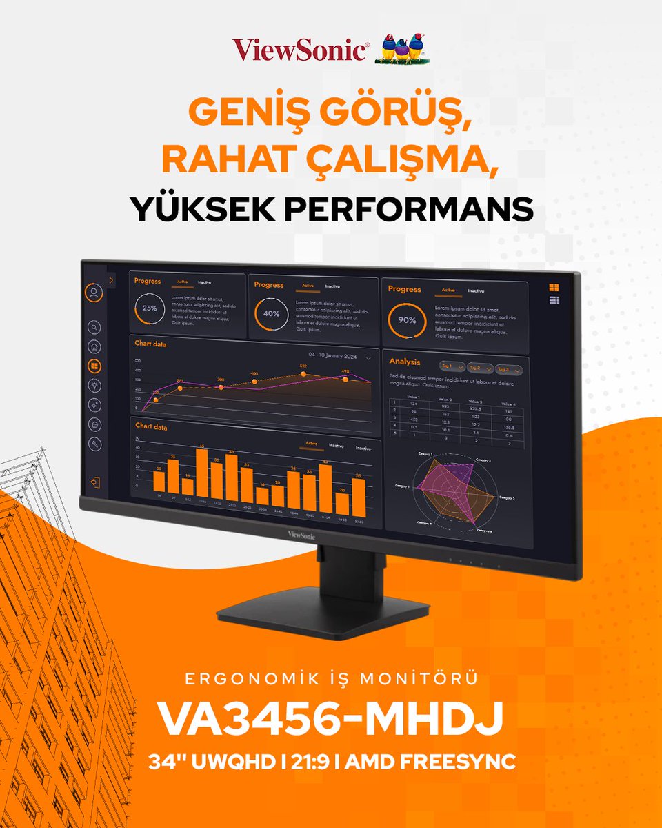 Çalışma konforunu bir üst seviyeye taşı! VA3456-MHDJ, 34” UWQHD geniş ekranı ve AMD FreeSync teknolojisiyle işlerini daha verimli ve keyifli hale getirir. 🖥️✨

#ViewSonic #VA3456MHDJ #ErgonomikMonitör
