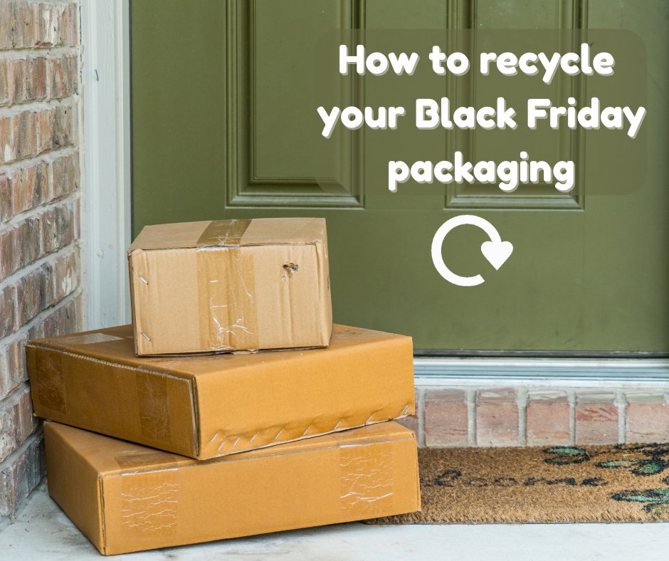 LeicRecycles's tweet image. Black Friday packaging?

💚 Reuse if you can 
🧡 Recycle/orange bag - cardboard, paper, paper bags, envelopes
🖤 Black bin - polystyrene, bubble wrap, twist ties, plastic strapping, plastic lined jiffy bags, compostable bags, tissue paper, cellophane

leicester.gov.uk/recycling