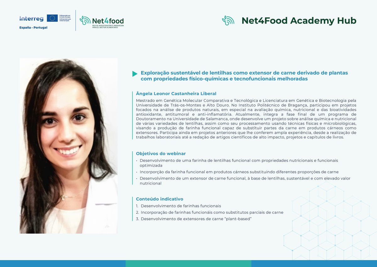 net4food's tweet photo. 🥩🥣 A farinha de lentilhas pode melhorar os produtos cárneos?

*Cofinanciado pela União Europeia através do @poctep

#POCTEP #FEDER https://t.co/ZLkYNFWQ7H