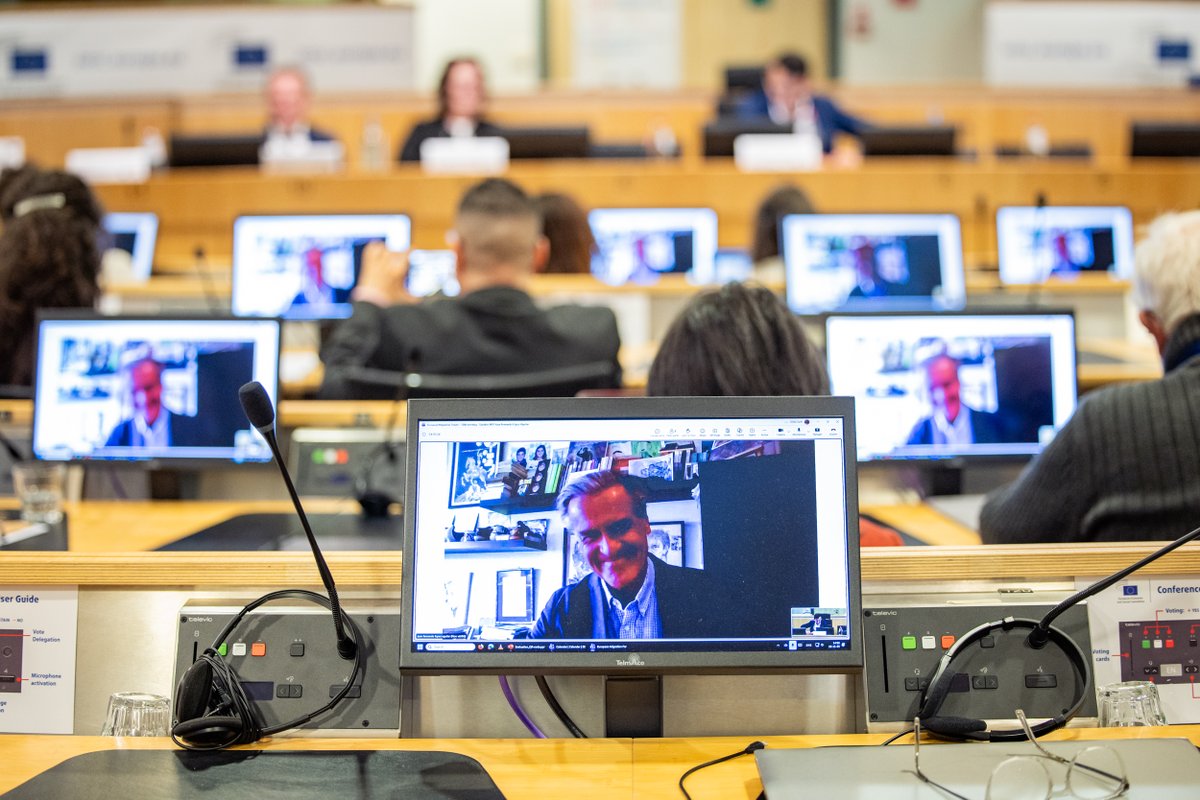 EurMigrForum's tweet photo. 🗨️In the concluding session of the #EUMigrationForum, Juan Fernando López Aguilar, Arnoldas Abramavičius and Beate Gminder shared a forward-looking message: coordinated policy actions are crucial to addressing migration🤝 https://t.co/QSzyphtskQ