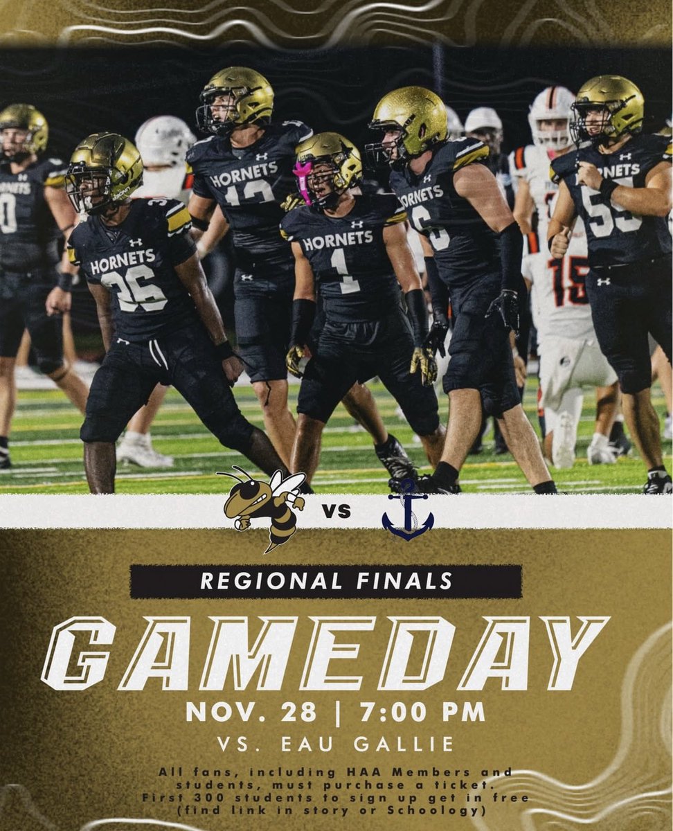 HornetFB_1MOORE's tweet photo. It’s GAMEDAY! Tonight we host Eau Gallie High School for the 3A Region 2 Championship! Kickoff is set for 7pm! We need to pack out the stadium for this one! Check our BMC Athletics page for ticket info! #3rdRound #BMCFootball #1MOORE #Elite8 https://t.co/Lxo7ORHukQ
