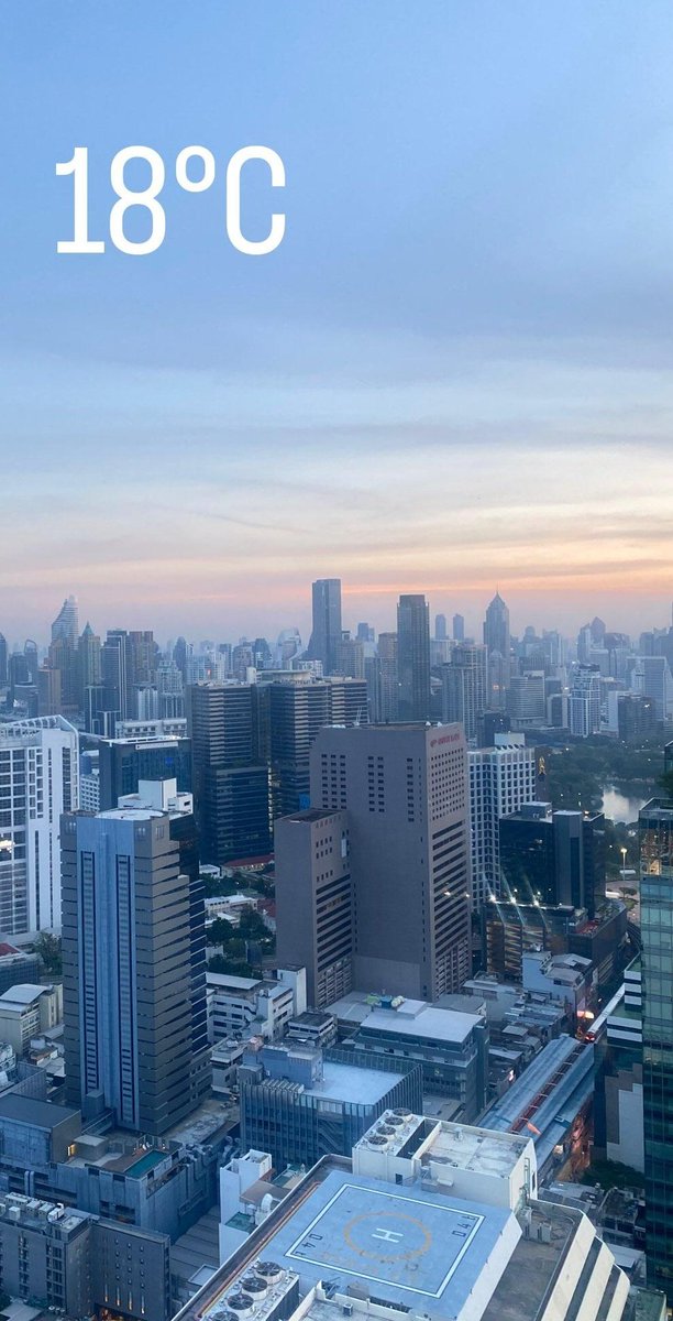 Adem terus Bangkok sampe Februari 🥶