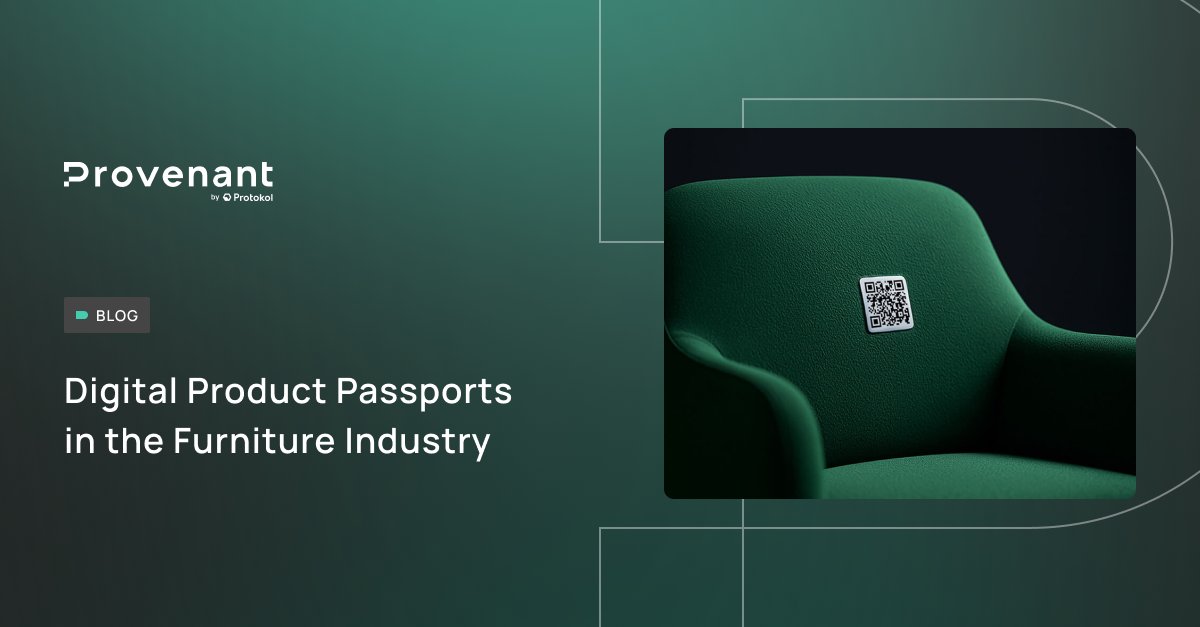 ProvenantDPP's tweet image. 🪑 Driving Circularity in Furniture: Digital Product Passports in the Furniture Industry

With the Ecodesign for Sustainable Products Regulation (ESPR) and CSRD reshaping compliance expectations, the furniture industry is under growing pressure to prove the sustainability of its…