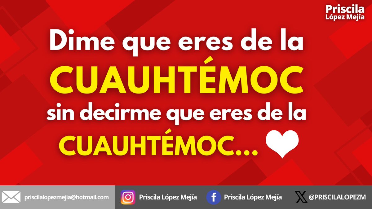 Dime que eres de la Cuauhtémoc sin decirme que eres de la Cuauhtémoc...