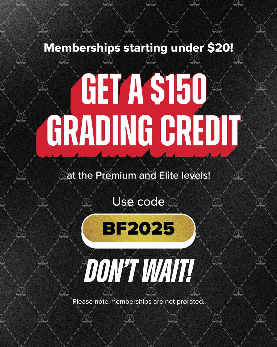 PMGnotes's tweet image. 🚨 PMG&apos;s Black Friday deals are on! Make sure to use the code BF2025 at PMGnotes.com/join for discounts on new PMG memberships, upgrades or those eligible for renewal! 💸