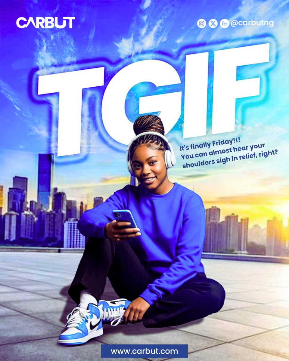 It’s finally Friday! Take a moment to breathe and reset. A quiet pause today helps you walk into Monday with clarity.

And to the tech bros/sis who think rest “doesn’t apply” to them, it does. Recharge so you can return stronger.
#CARBUT #FridayFeeling