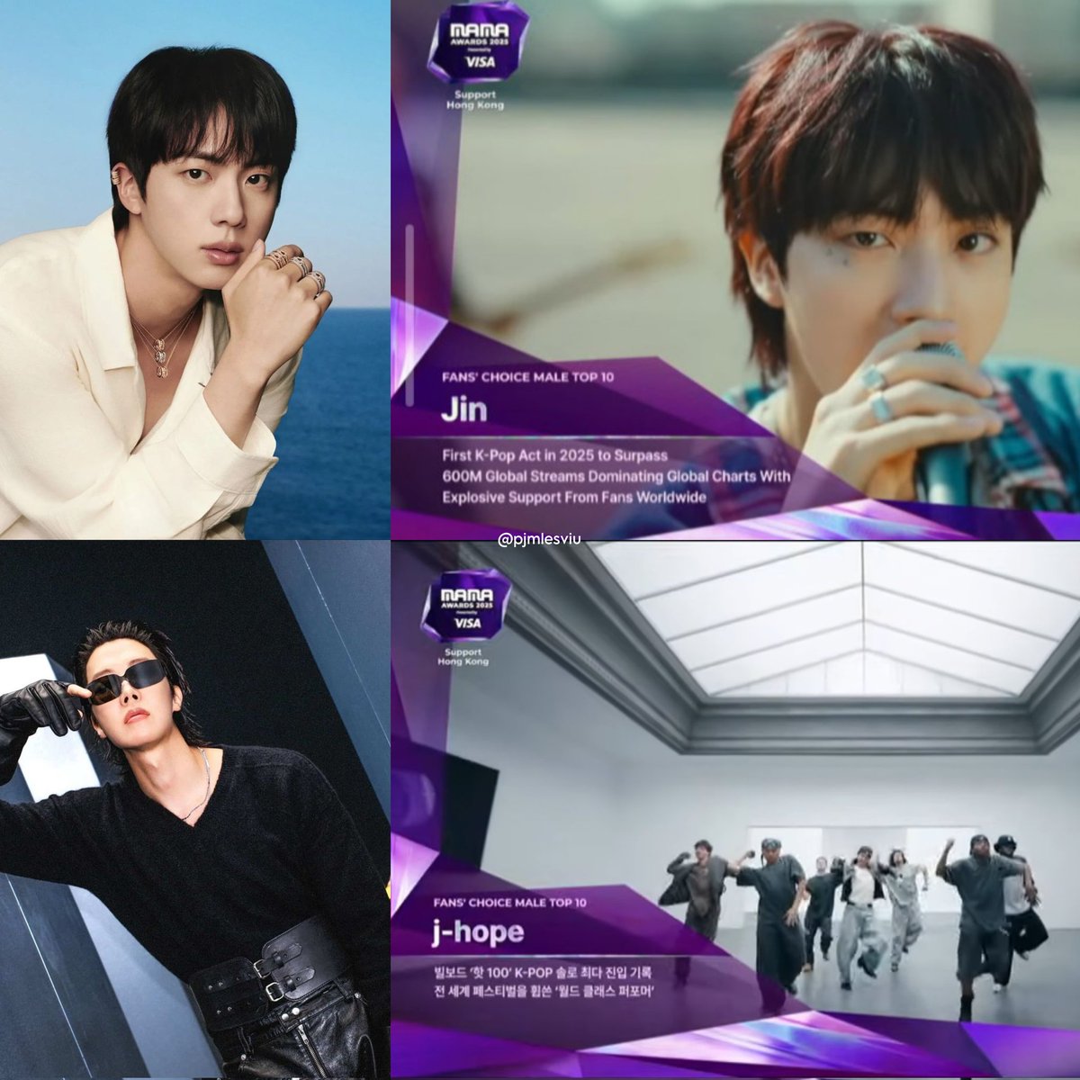 pjmIesviu's tweet image. 🏆 | Oficialmente, #JHOPE y #JIN ganaron el BONSANG en los MAMA 2025! AMBOS SE LLEVAN SUS PREMIOS A CASA! SE LOGRO! 😭🔥

CONGRATULATIONS JIN
JIN WON BONSANG MAMA 2025
PROUD OF YOU JIN
CONGRATULATIONS J-HOPE
J-HOPE WON BONSANG MAMA 2025
PROUD OF YOU J-HOPE
#2025MAMAVOTE