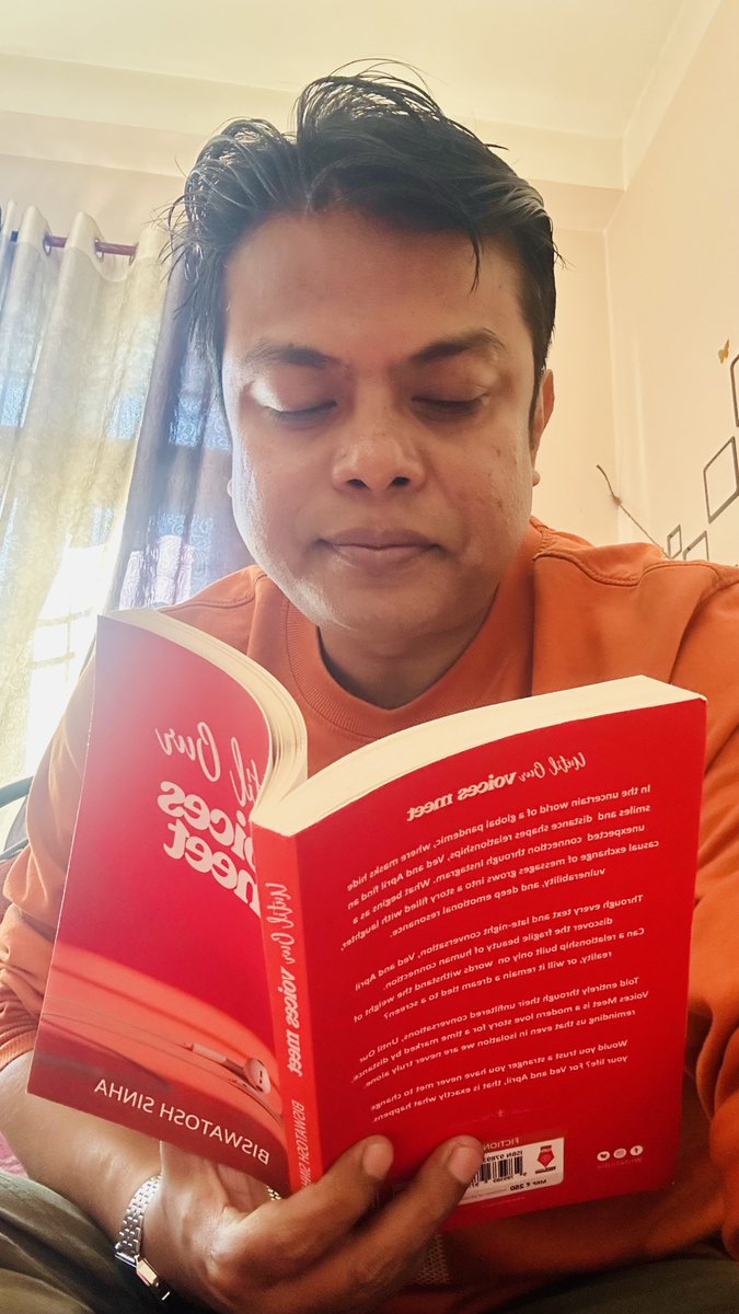 biswatosh's tweet photo. Taking a quiet moment with Until Our Voices Meet. Grateful for everyone who’s reading and sharing the book. Your support means everything.

#UntilOurVoicesMeet #AssamAuthor #BookTwitter #IndianFiction https://t.co/resnuLfIae