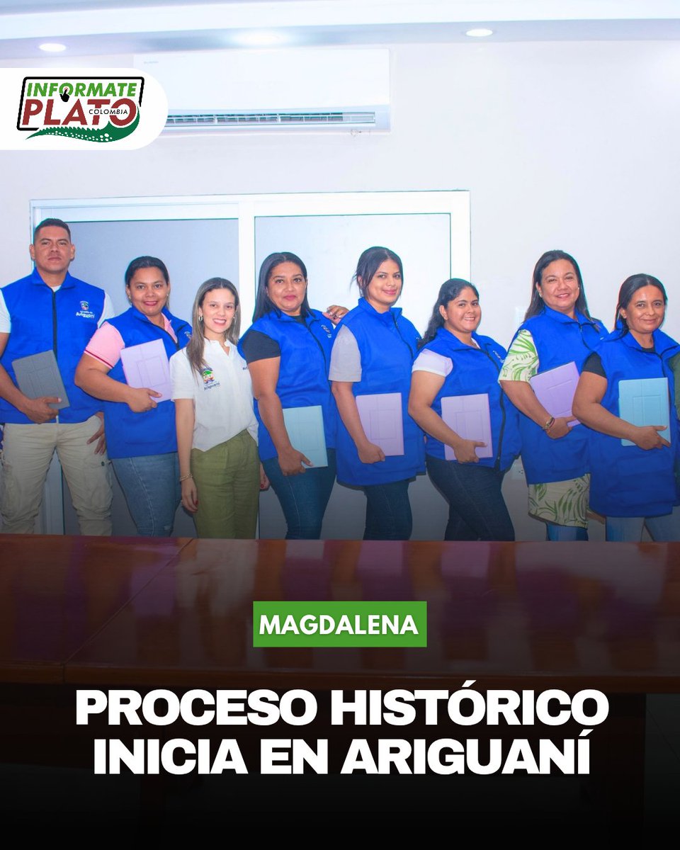 InformatePlato's tweet photo. Ariguaní avanza. La alcaldesa María Paola Álvarez dio inicio al proceso de caracterización de víctimas del conflicto, un paso histórico que permitirá acceso a programas y beneficios nacionales. El Progreso Continúa. https://t.co/4mvCIAg9Hh