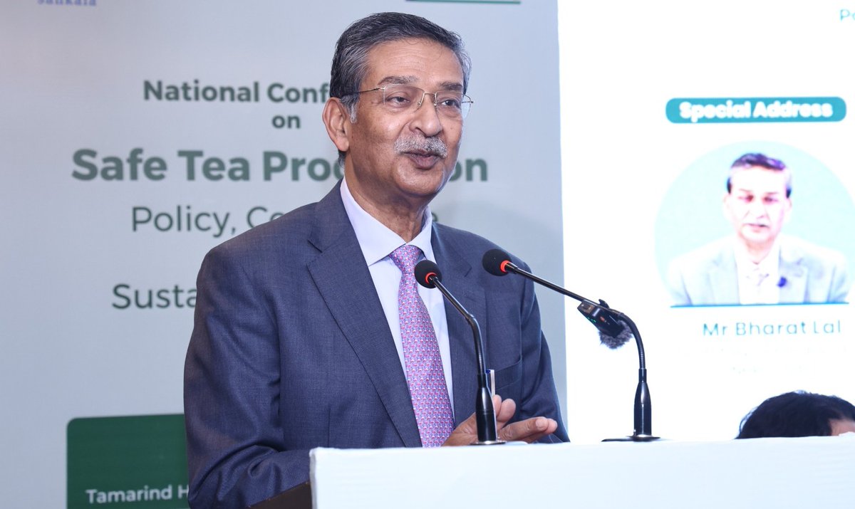 Sankala_India's tweet photo. Valedictory Session | National Conference on #SafeTeaProduction: Policy, Compliance & Sustainable Practices

In his special address, Mr Bharat Lal, Secretary General & CEO, @India_NHRC, highlighted the unseen labour and complexity behind every cup of tea and praised the #SankalaFoundation and @fssaiindia for undertaking this important national study. He urged the sector to aim higher, deepening sustainability, strengthening quality, and expanding into new markets.

He stressed the urgency of preparing for emerging global regulations on climate, labour, and sustainability, noting that small tea growers must be protected so they are not disadvantaged by new international norms. With lakhs of livelihoods dependent on tea in Assam, West Bengal, and the South, he reaffirmed the government’s strong commitment to improving incomes, support systems, and long-term opportunities for small farmers.

Mr Bharat Lal highlighted that in many tea-growing districts, tea is the foundation of the rural economy. Any market restrictions, residue-related challenges, or climate disruptions directly impact the livelihoods of lakhs of families. Sustainable tea production, therefore, is essential not only for domestic and international consumers but also for protecting rural economic stability.

He outlined the Government of India’s initiatives to strengthen the ecosystem for safe and sustainable tea production, capacity building, promotion of IPM and nutrient management, digital traceability systems, improved field-level testing, awareness campaigns on good practices, and support for safer pest-management alternatives. These efforts, he said, aim to empower growers to produce high-quality, compliant tea while protecting environmental and human health.

Calling for shared responsibility, he urged regulators, industry, laboratories, researchers, buyers, and policymakers to work collaboratively so that small farmers are supported and compliance is practical.

#TeaEconomy #FoodSafety #SustainableTea #AgriculturePolicy #NationalConference