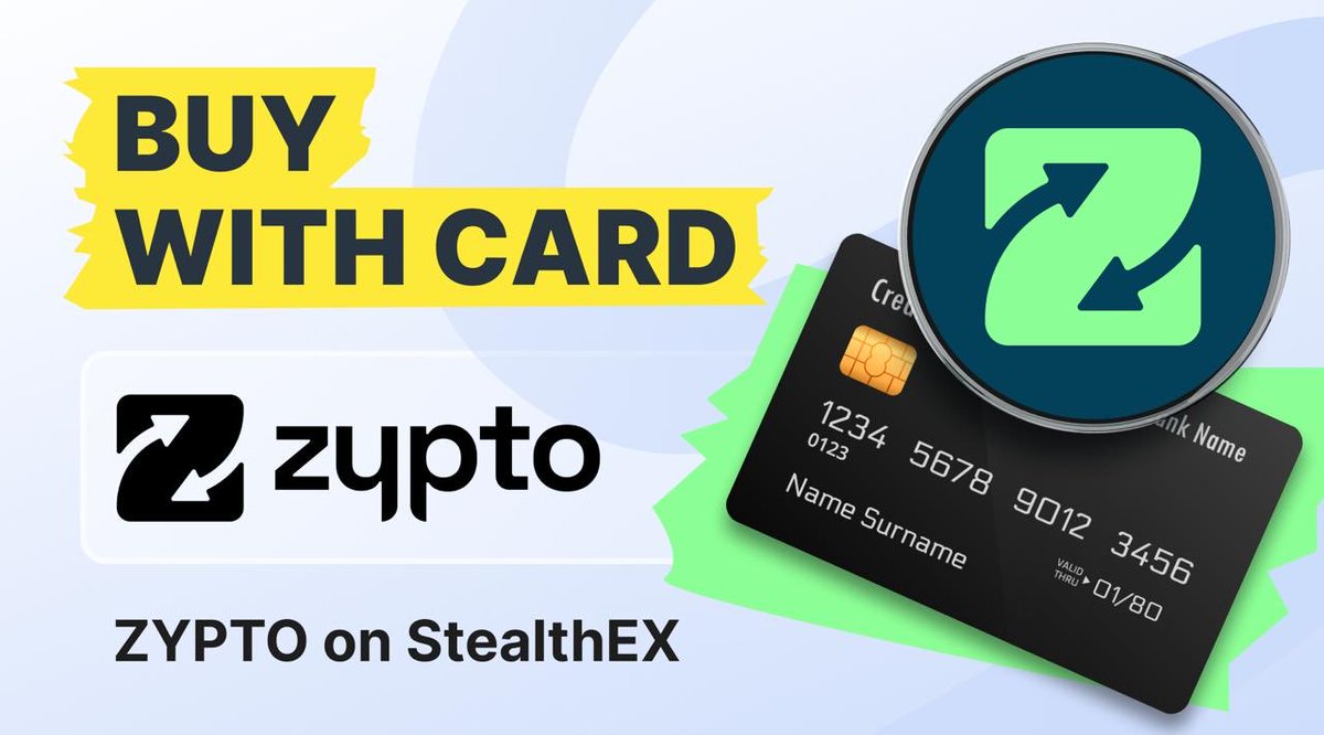 💻Making digital finance work for everyone, everywhere

From DeFi wallets and NFC-secure Vault Key Cards to bill payments, cashback rewards and governance, <a href="/ZyptoApp/">Zypto App</a> puts everyday crypto in your hands with no middlemen 🤝

➡️Get your $ZYPTO bag on StealthEX