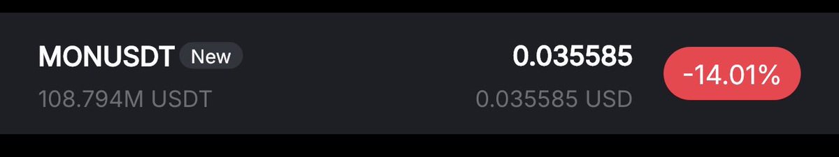 rektober's tweet photo. fully closed my shorts on $MON here around .036 https://t.co/d2bv6Ccqza