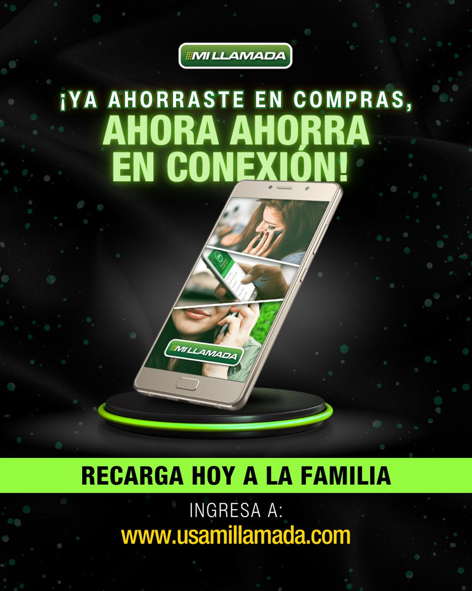 ¡ALERTA DE AHORRO! 🚨 Ya aseguraste tus compras... ¡ahora asegura tu conexión!

Las ofertas internacionales de #MiLlamada son tu mejor compra de #BlackFriday. ¡Ahorra y regala conexión!

¡Visita tu tienda local o recarga en usamillamada.com 

#AhorroInteligente #VidaEnUSA