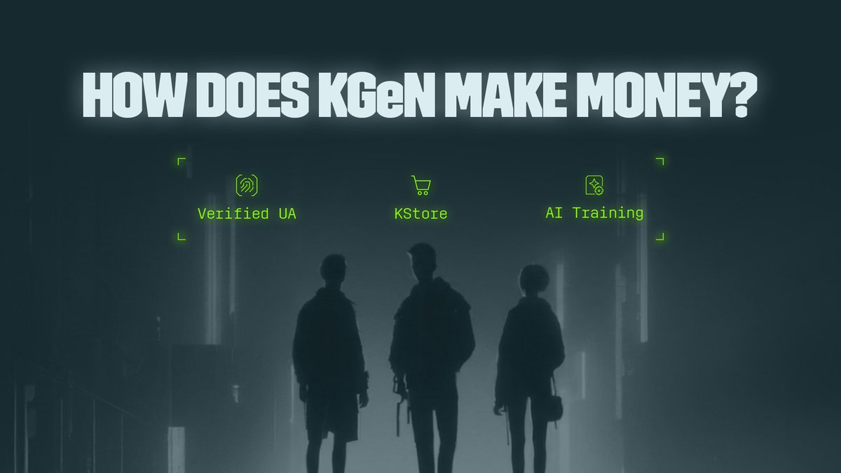 🟩 How does KGeN actually make money?

Follow this QT chain as we break down KGeN’s revenue lines one by one so our users can understand what we do and how we make revenue.

Here’s the stack 👇

➡️ KStore – our digital asset marketplace. Brands list their digital assets, users