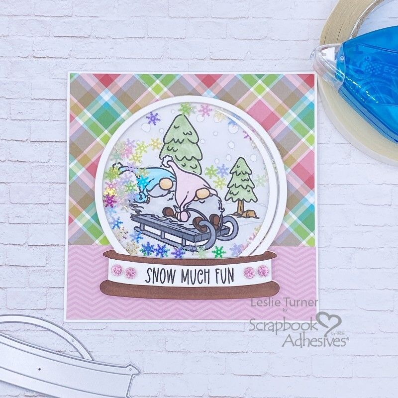 Snow ❄️ Much Fun!! Add an interactive focal point like this sweet Snowglobe Shaker Card by Leslie Turner! RT+❤️ if You Love a Shaker Feature! She'll walk you through the process on the blog! #cardmaking #shakercard #papercraft 👉 buff.ly/HYM44Mx