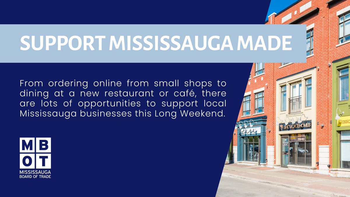 MBOTOntario's tweet image. From browsing small shops to dining or ordering takeout at a new restaurant or café, there are lots of opportunities to support local #Mississauga businesses on Black Friday🛍️

Visit our #MBOT members directory for more inspiration: ow.ly/C3Ts50XyKPw