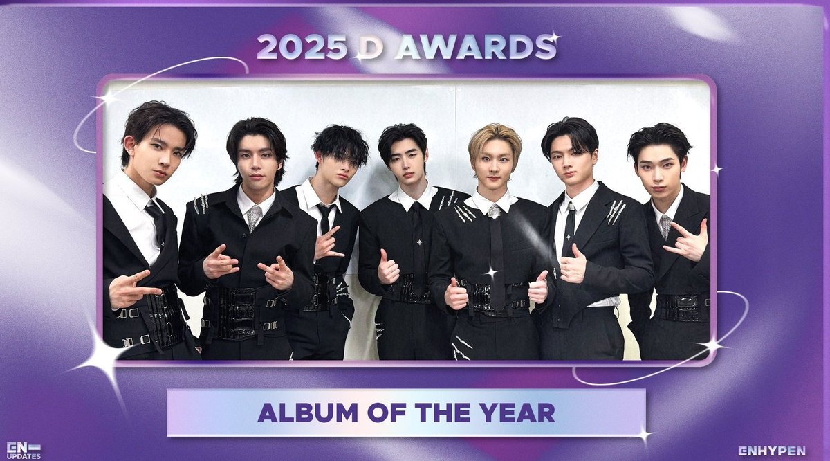 jayseongcorn's tweet photo. 2025 IS TRULY ENHYPEN'S YEAR, BAGGING 4 DAESANG (&amp; more) +COACHELLA! https://t.co/RPTRIcnNyT
