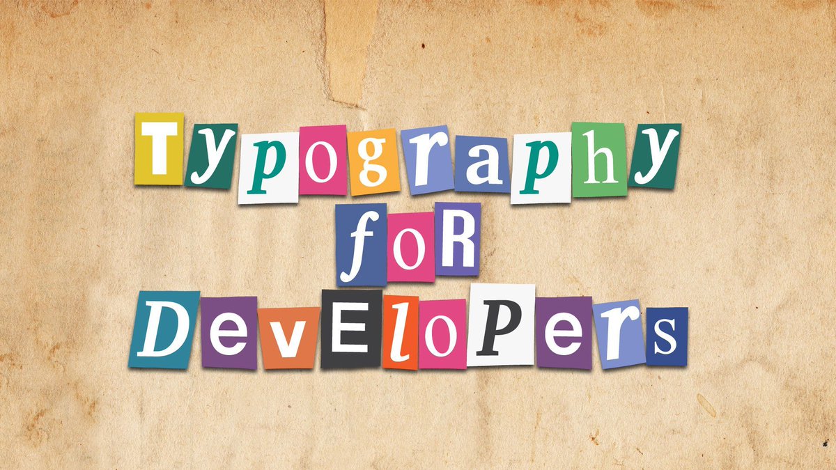 Black Friday time! 50% off "Typography for Developers". Fix the basics of your application look and feel with good typography. 

learn.developerux.com/p/type-is-desi…