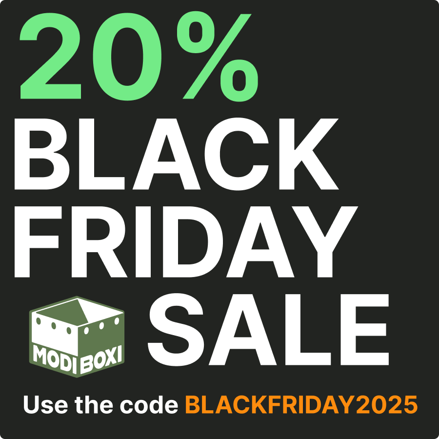 ModiBoxi's tweet photo. Black Friday deals are live, and ’tis the season to 3D print. If you’ve got a printer—or a friend who won’t stop talking about theirs—Modi Boxi has plenty to keep it busy. 20% off with BLACKFRIDAY2025: https://t.co/ES3XVTGJBV https://t.co/3gWkse61uE