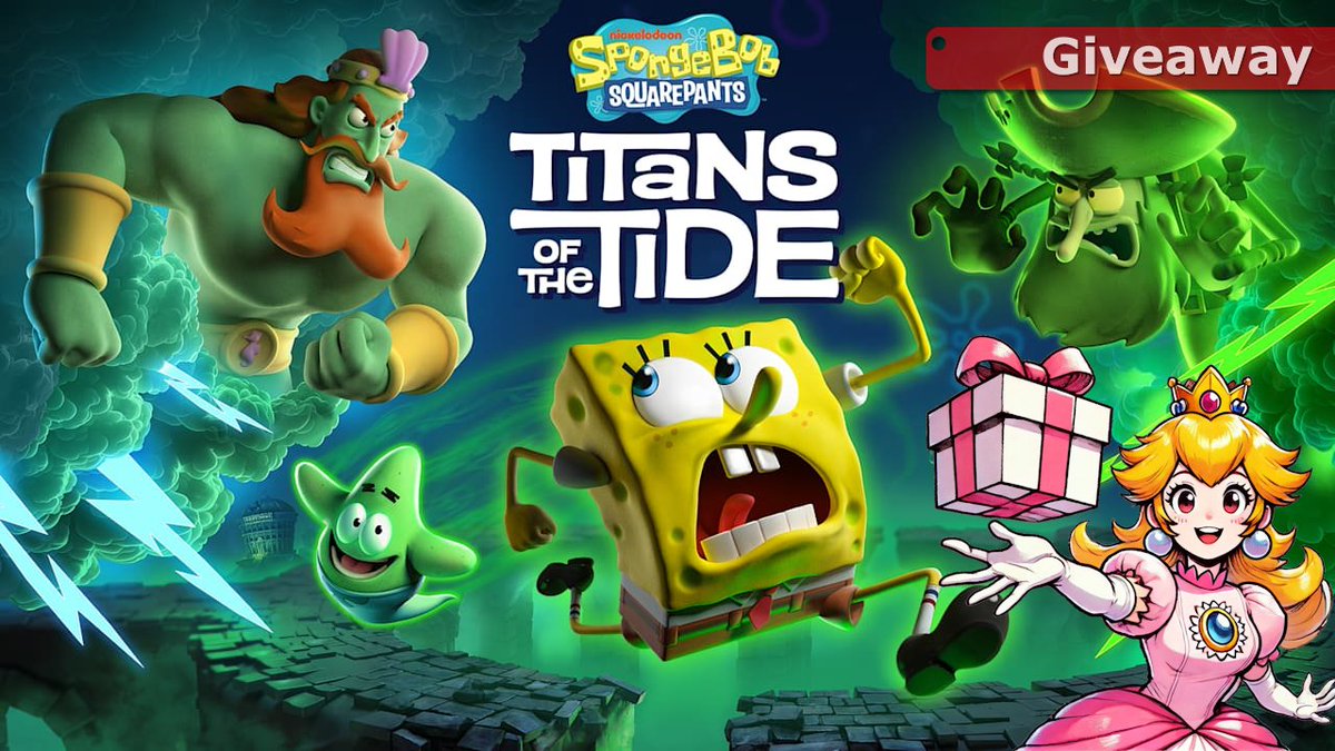 Time for my first #Switch2 exclusive #Giveaway, this time for the family-friendly platforming fun and silly antics of #SpongeBobSquarePants: Titans of the Tide from <a href="/THQNordic/">THQ Nordic</a>!

To enter:
- Follow!
- Retweet!
- Tell some friends!

Drawing: 12/2!