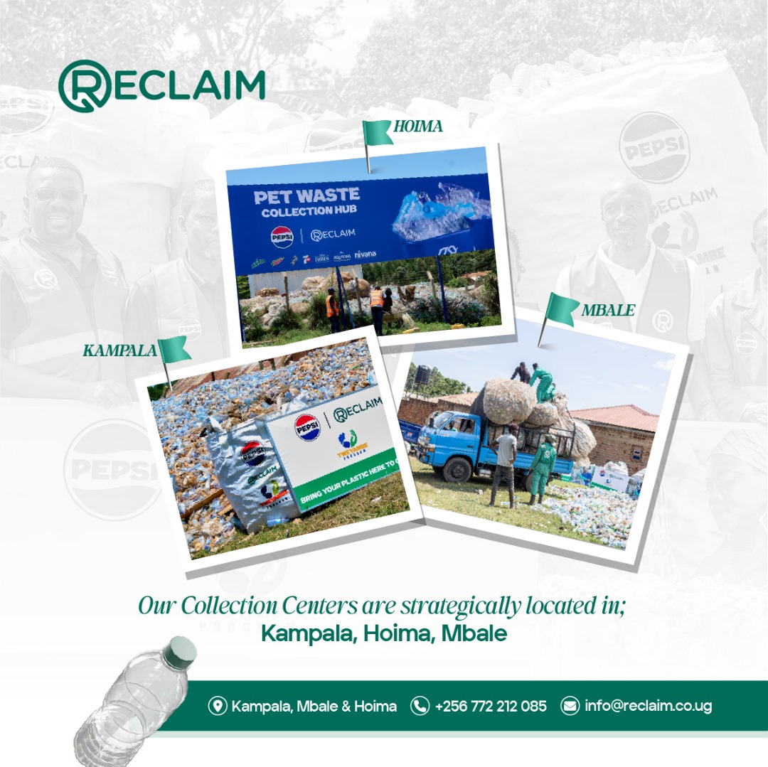 Our strategically located collection points in Kampala, Hoima, and Mbale aggregate recyclable materials, bridging the gap between waste pickers, small stores, recyclers, and FMCG companies. 

To find out more about us, visit reclaim.co.ug
#PlasticRecycling