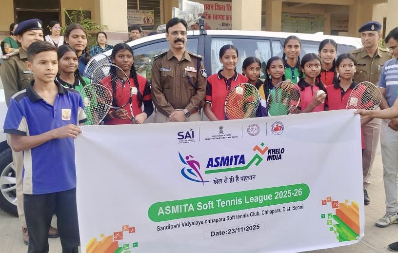 softtennis_ind's tweet photo. 🧍🏻‍♀️ ASMITA Soft Tennis League – Sioni, Madhya Pradesh🏆

📍 Venue: Chhapra Soft Tennis Club, Sandipani School, Sioni, M. P.

📅 Date: 23rd November 2025

#ASMITALeague #SoftTennisIndia #KheloIndia #SAI #MYAS #CityLeague #SoftTennisDevelopment

@AsmitaLeague https://t.co/TDPBj7sTEy