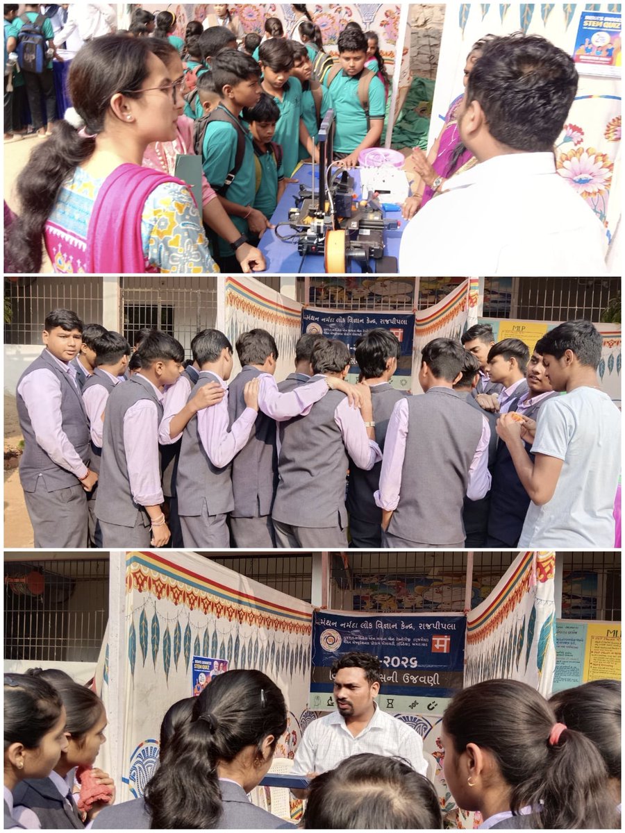 IPlab_rajpipla's tweet image. Two-day District Level Mathematics &amp;amp; Science Exhibition: Demonstration of the 3D Printer, Drone, and Basic Electronics Circuit showcasing Innovation &amp;amp; hands-on learning for students.
#ScienceFair
#SustainableAgriculture
#WasteManagement
#EmergingTechnology
#HealthHygiene