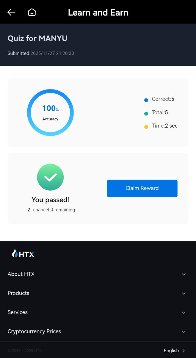 Not quite much but i love the concept. Learn and article complete a quiz and get rewarded. 3million $MANYU <a href="/HTX_Global/">HTX</a> will really come strong.