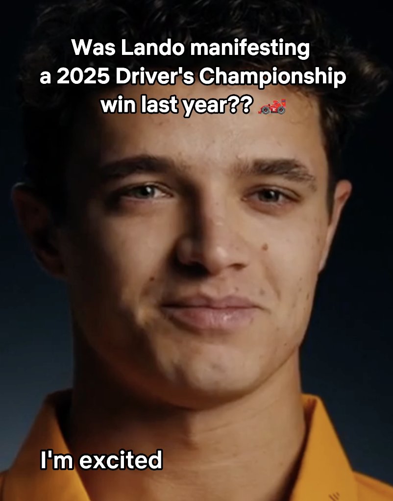 BoxToBoxFilms's tweet image. Throwback to when Lando Norris set his goal for this year 🥹  

📺 WATCH:  youtube.com/shorts/C0cgs7s…

#landonorris #f1 #drivetosurvive #QatarGP #mclarenF1