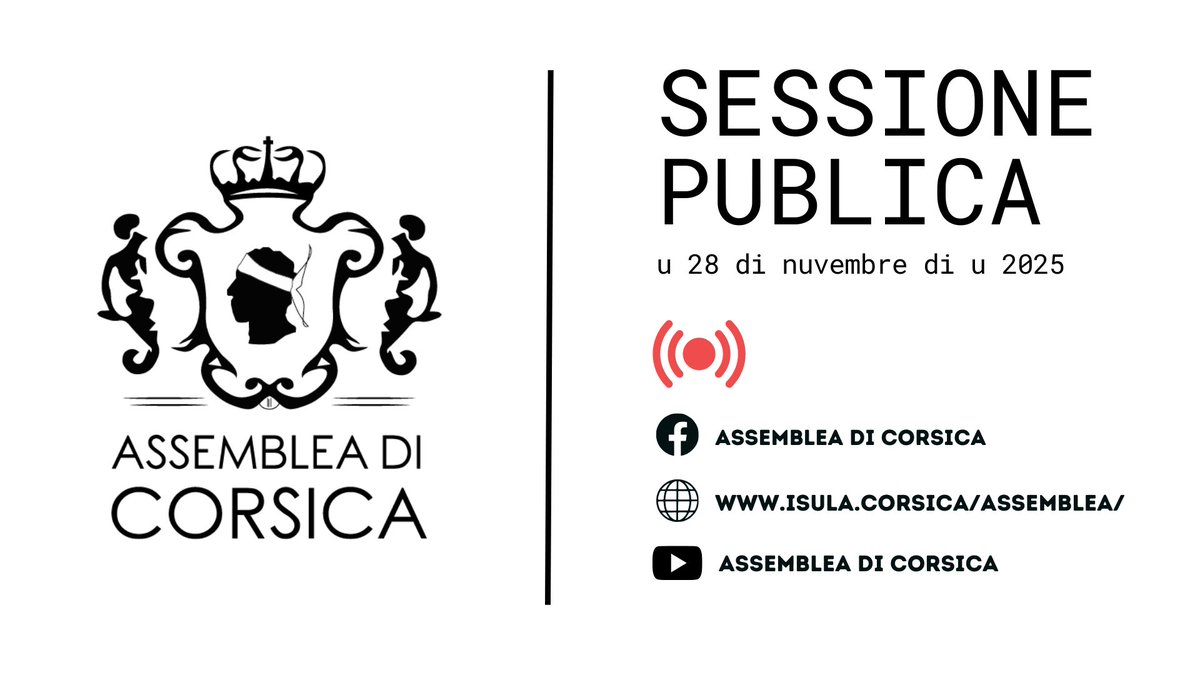 La séance reprend avec l’examen du Document d’Orientation Budgétaire 2026 #ACinVivu isula.corsica/assemblea/Cons…