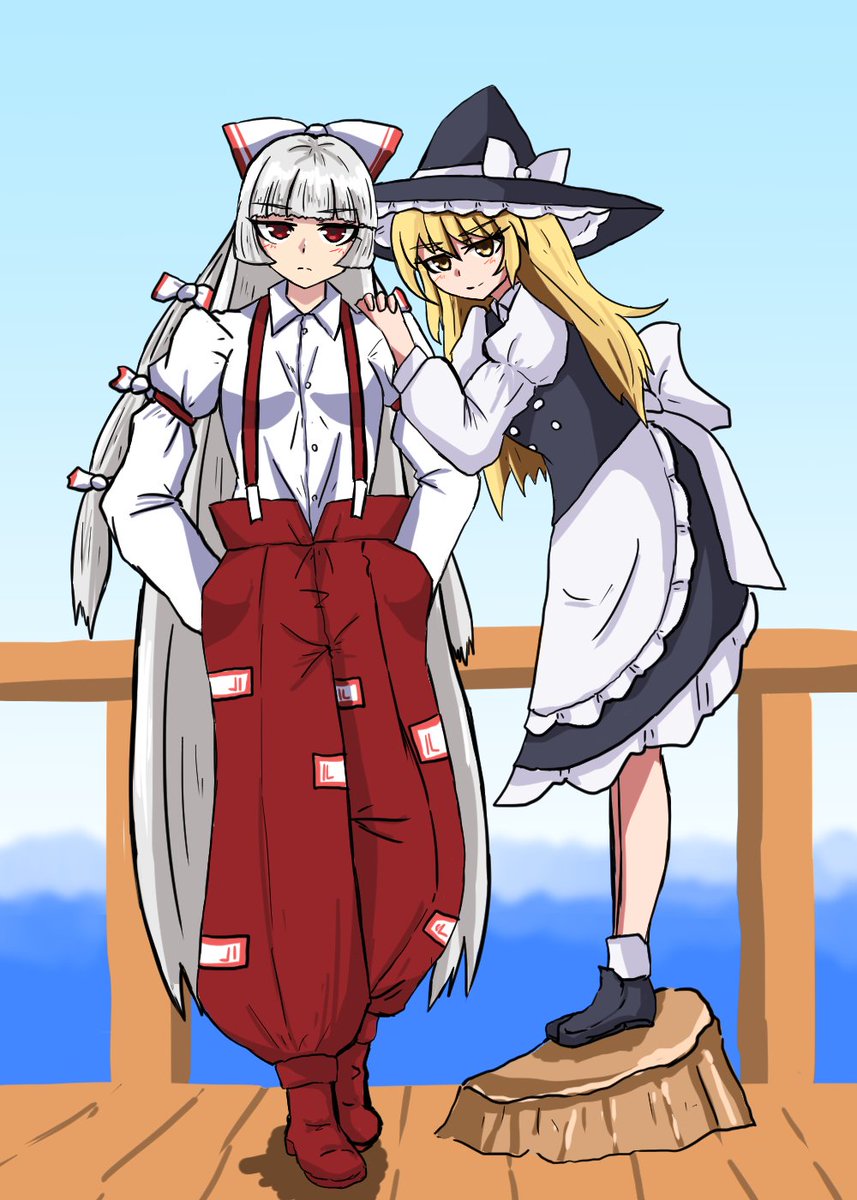 msn00100hyaksh1's tweet image. 妹紅♥魔理沙