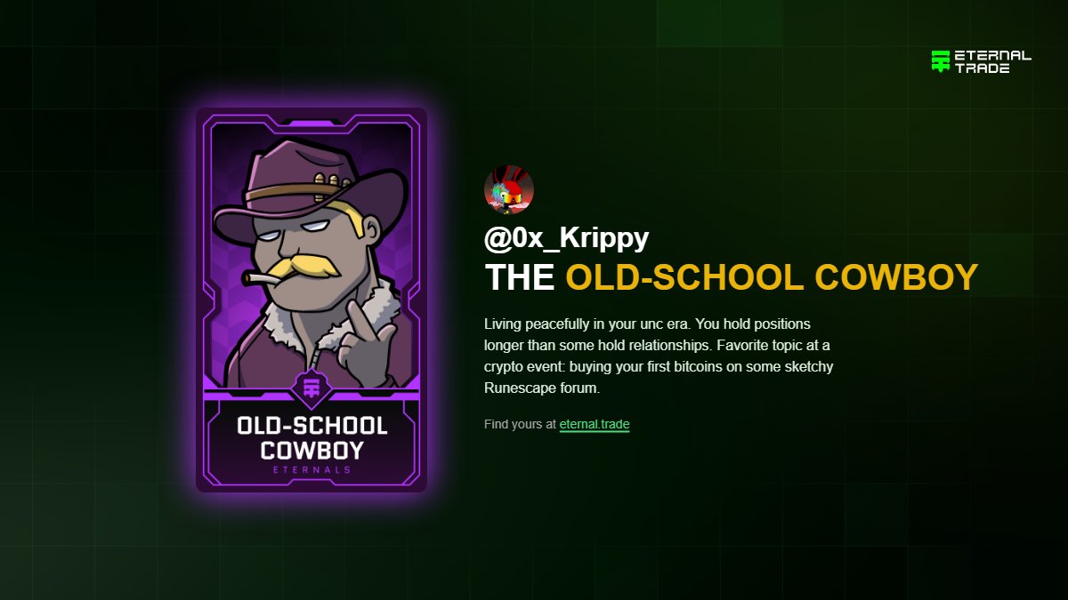 The global arena for competitive trading is here. Reserve your exclusive spot on the Genesis Waitlist and find your trader archetype on <a href="/eternal_trade/">Eternal</a>. All traders welcome, limited spots only.