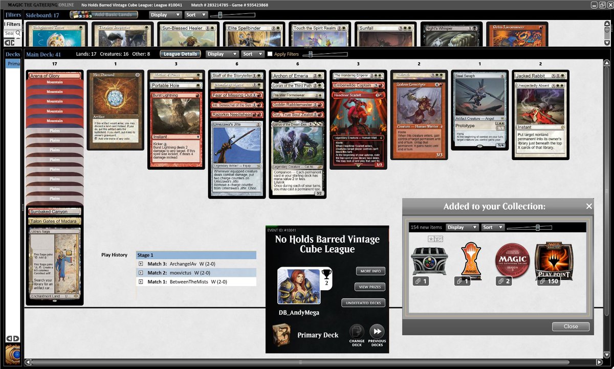 AndyBluemyr's tweet photo. I have been jamming cube draft on
@MagicOnline and and it IS a blast! also pumped on my rank on it!! #cubedraft #mtgocubedraft
@fireshoes @DaybreakGames @wizards_magic
#cubedraft #mtgocube #mtgo #magiconline https://t.co/7qSCQ1kyZT