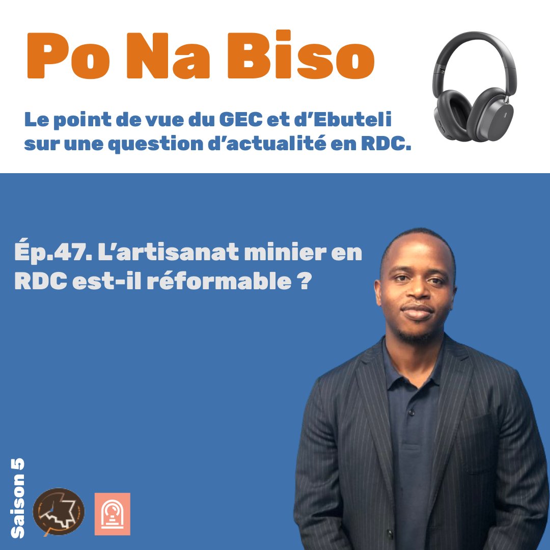 ebuteli's tweet image. 🎧 #PoNaBiso
Saison 5
L’épisode 47

L’artisanat minier en #RDC est-il réformable ?

✍️ @jimkamene 

→ bit.ly/artisanat-mini…