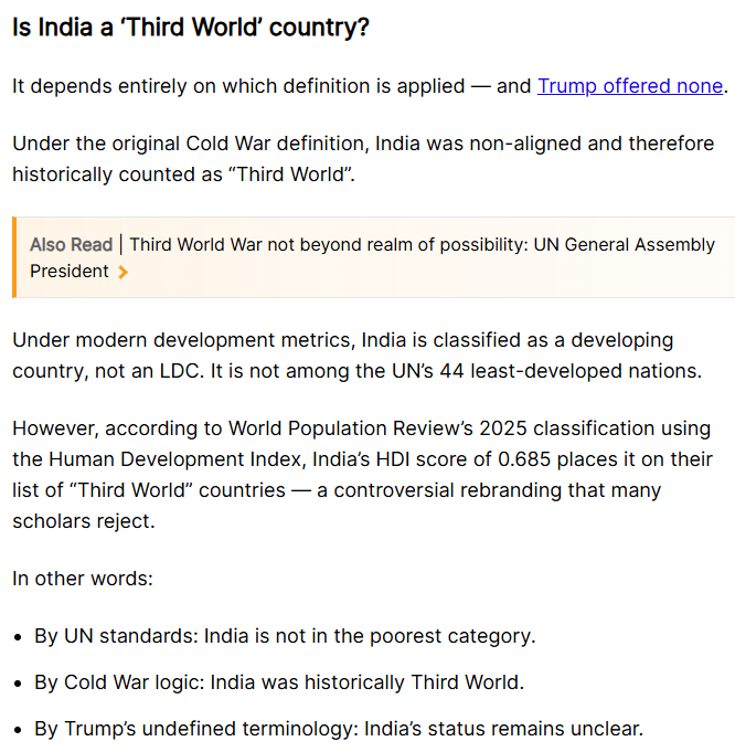 mattforney's tweet image. The Indian media is currently freaking out over whether they&apos;re categorized as a third world country under Trump&apos;s mandate. No immigration for you!

DEI: Deport Every Indian.