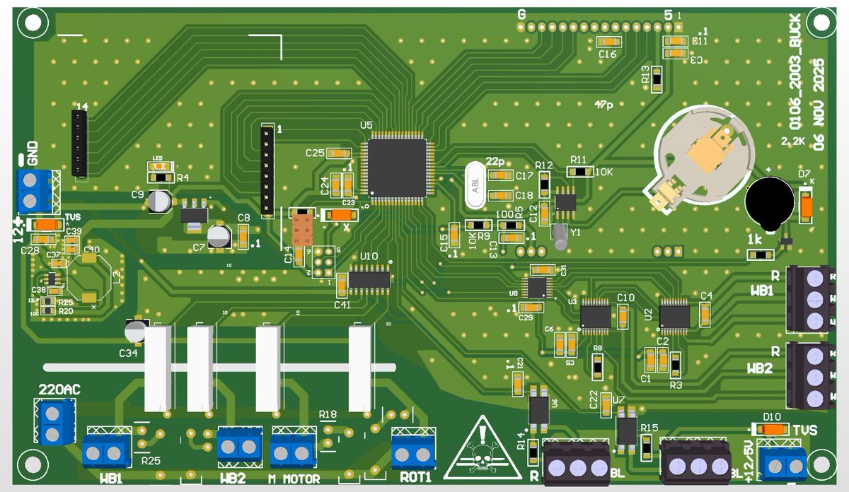 RaymingTech's tweet image. 12V Relay Support, Improved Power Architecture ( Design by Sanjay Batra )
⭐ Key Highlights of the Upgrade
1️⃣ 12V Relay Integration
1. Supports Panasonic APAN3112 (12V/5A) SPST relays
2. Alternative supported: Hongfa HF49FD-012-1H12G
3. Driven through TPL7407LDR MOSFET relay…