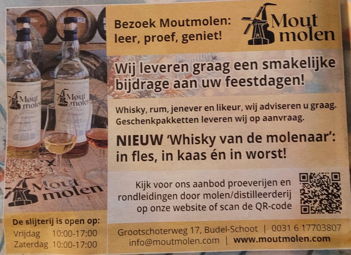 Leuk voor een activiteit een proeverij bij de Moutmolen!