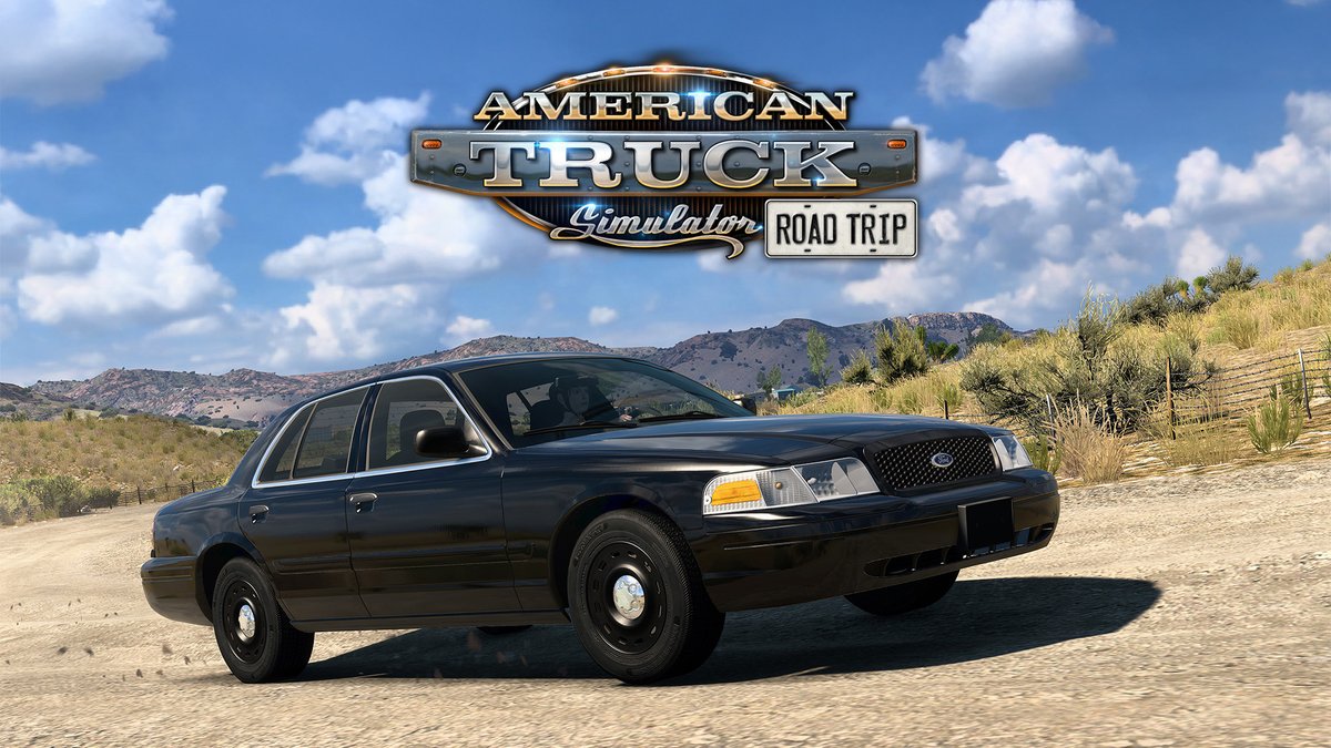 SCSsoftware's tweet image. Take a closer look at the Ford Crown Victoria! 😍

This iconic car is gearing up to join American Truck Simulator in the upcoming @Ford Car Pack, and today we&apos;re happy to give you a little sneak peek at what&apos;s in store 🚗

Check it out here 👇
blog.scssoft.com/2025/11/ats-ro…