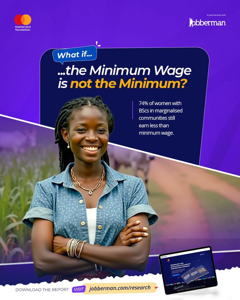 skillzxtimi's tweet photo. Before we celebrate the future of work, let’s talk about who’s being left out of it. @Jobbermandotcom has a new report that everyone needs to read. Get it for free: https://t.co/NvvwgecPzW
#TEIMCReport
#JobbermanReport https://t.co/lV4GB1SOqa
