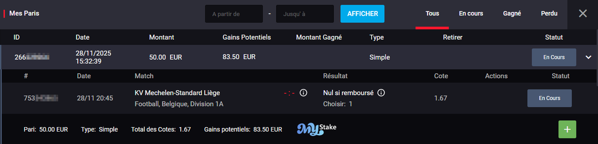 ⬇️ Prono du jour ⬇️
🔒 Malines remboursé si nul @ 1.67 1%
👉 bit.ly/48cDqLW

#Teamparieur