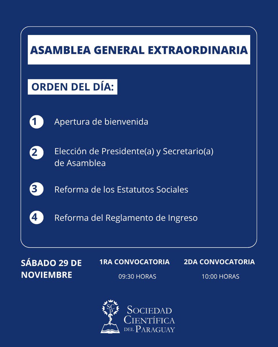 Sociedad Científica del Paraguay tweet media