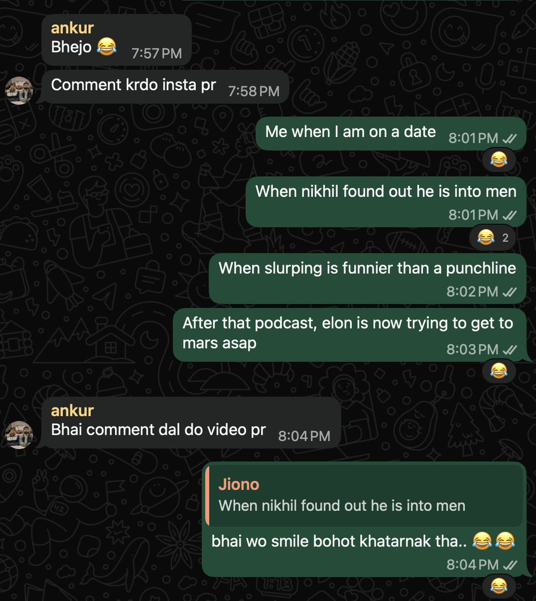 sayak9495's tweet photo. @nikhilkamathcio @elonmusk 🤣🤣 https://t.co/JK93i5g5I4
