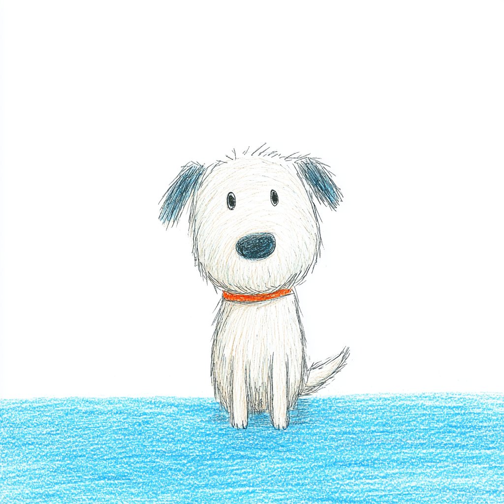 Colored pencil character set