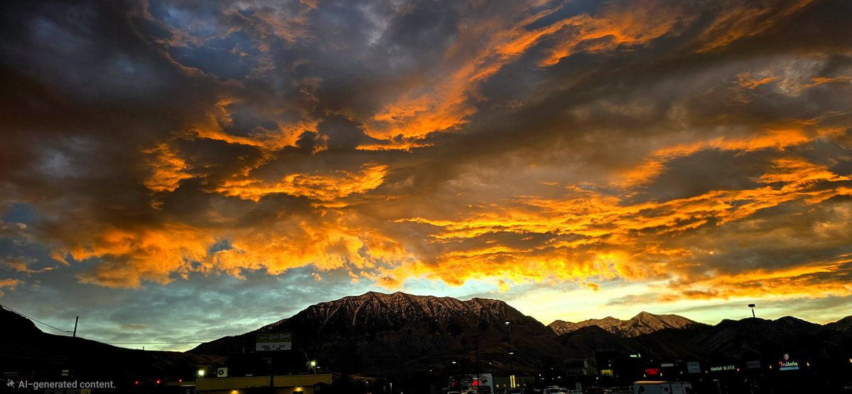 When I came out of the gym this morning, this was the sunrise that greeted me.
#sunrise  #morning #clouds #sky #weather #photography #utphoto #mountains #nature #utwx