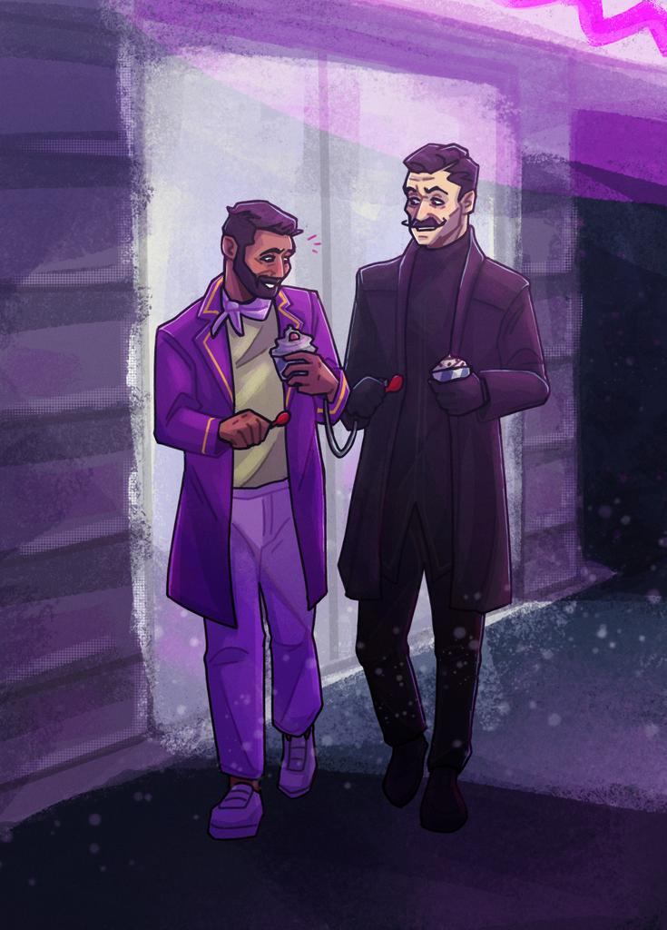 olenkoseya's tweet image. usually every new one is my favorite, but I also really like this commission and the art trend with poses from Pinterest