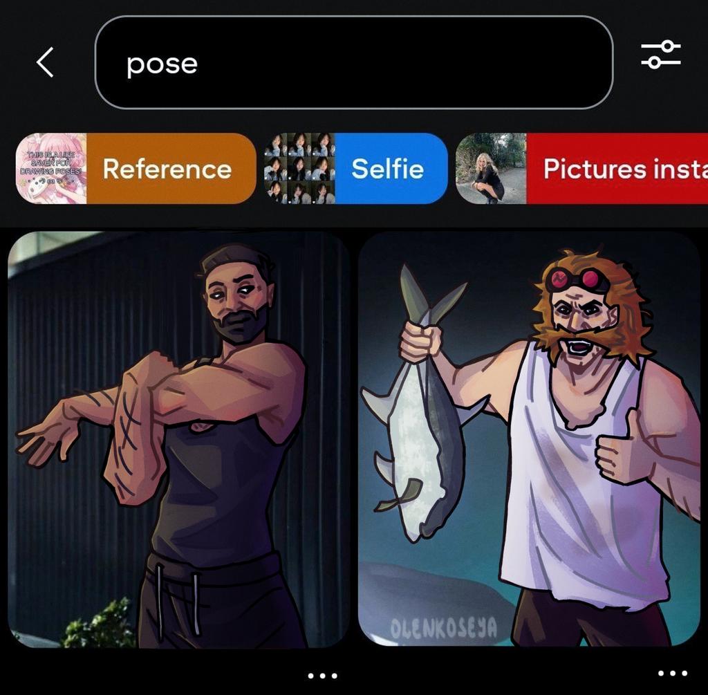 olenkoseya's tweet image. usually every new one is my favorite, but I also really like this commission and the art trend with poses from Pinterest